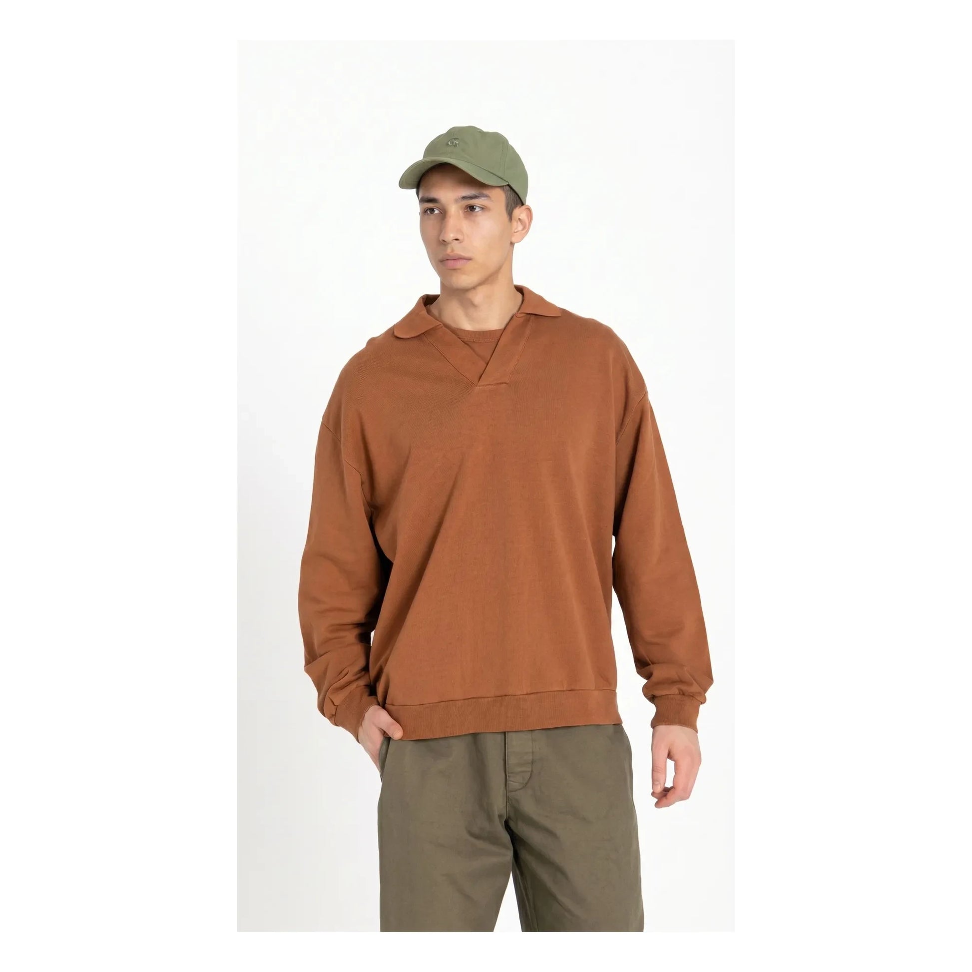 Smallable Man - Bob Polo neck sweatshirt | Caramel
