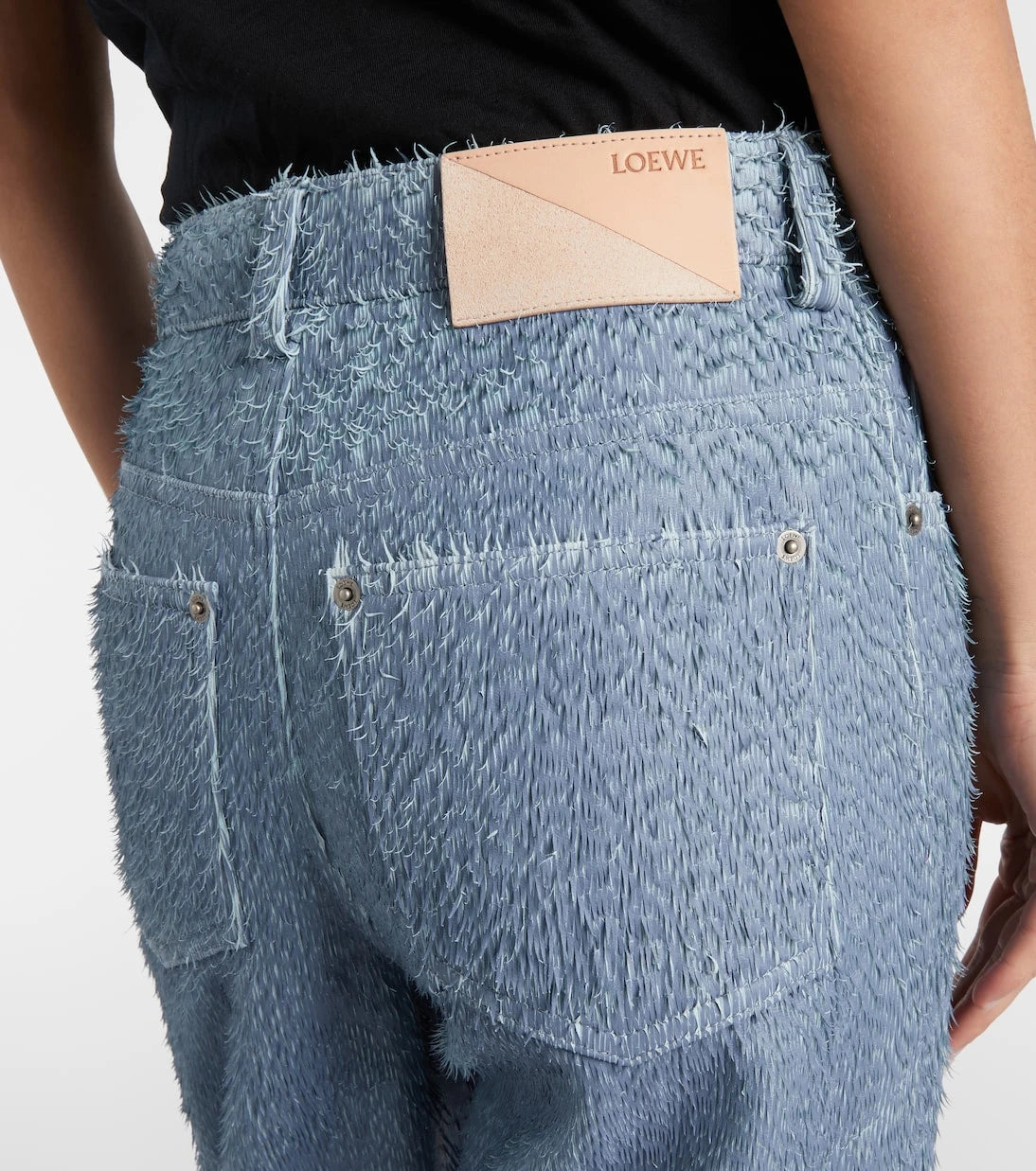 Loewe - Trompe l'œil leather straight pants