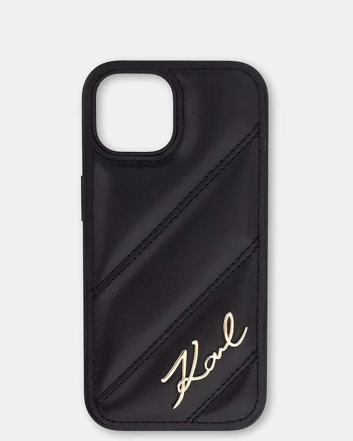 Karl Lagerfeld suni deri telefon kılıfı iPhone 15 / 14 / 13
