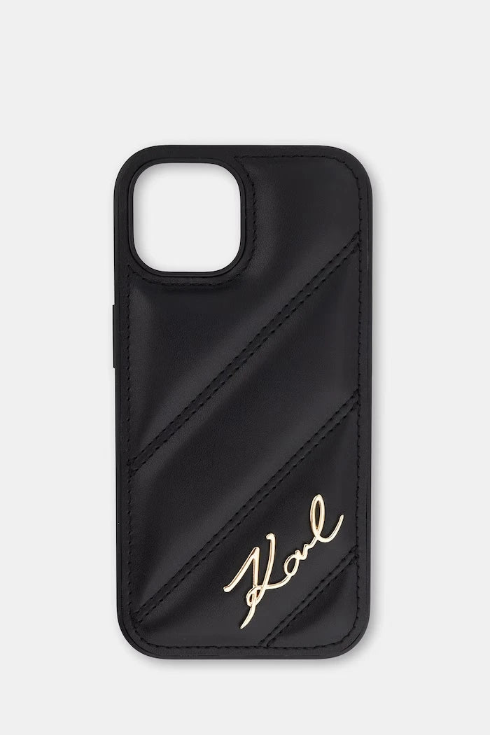 Karl Lagerfeld suni deri telefon kılıfı iPhone 15 / 14 / 13