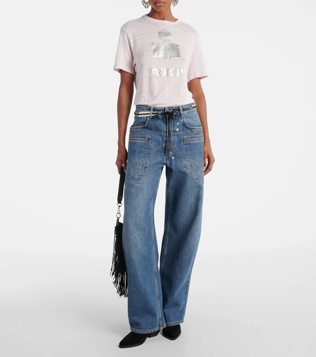 Marant Etoile - Zewel logo linen T-shirt