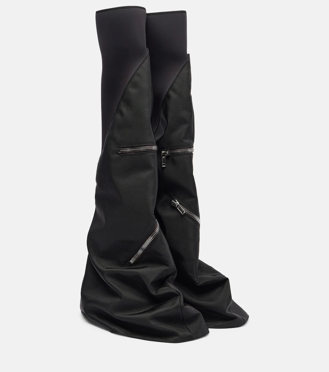 Rick Owens - Zipper-detail over-the-knee boots