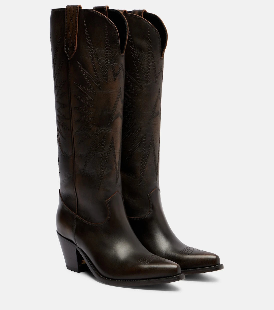 Golden Goose - Wish Star leather cowboy boots