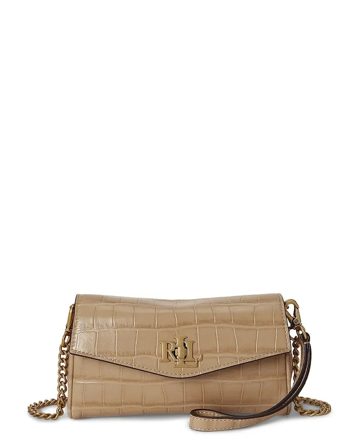 Lauren Ralph Lauren kadın deri crossbody çanta