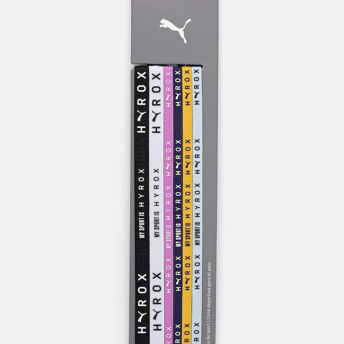 Antrenman için Puma Hairbands HYROX saç bantları (6 adet)