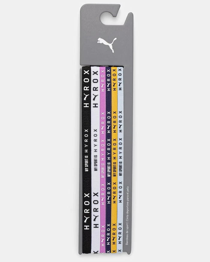 Antrenman için Puma Hairbands HYROX saç bantları (6 adet)
