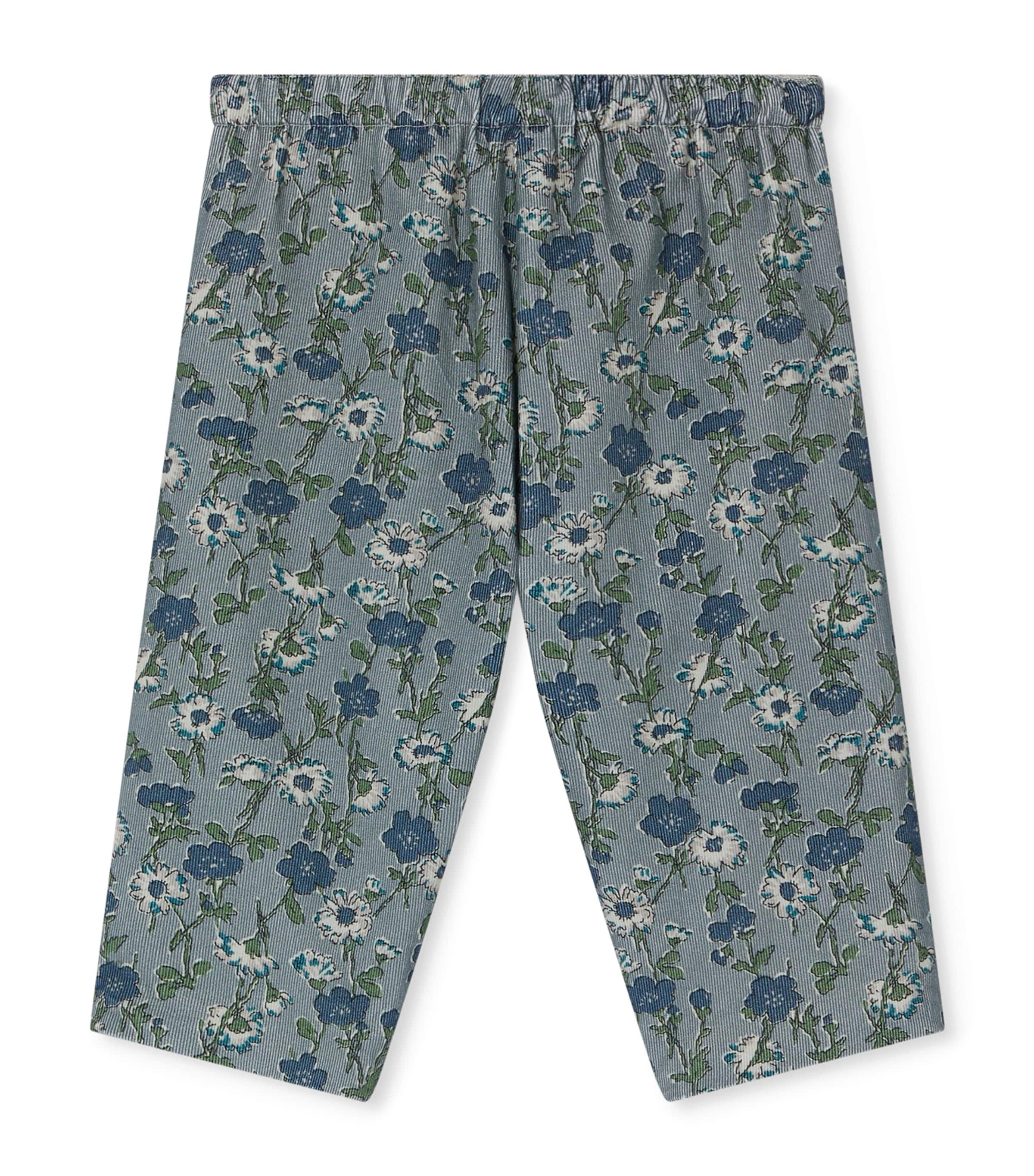 Bonpoint Pinwale Floral Leggings (6-18 Months)