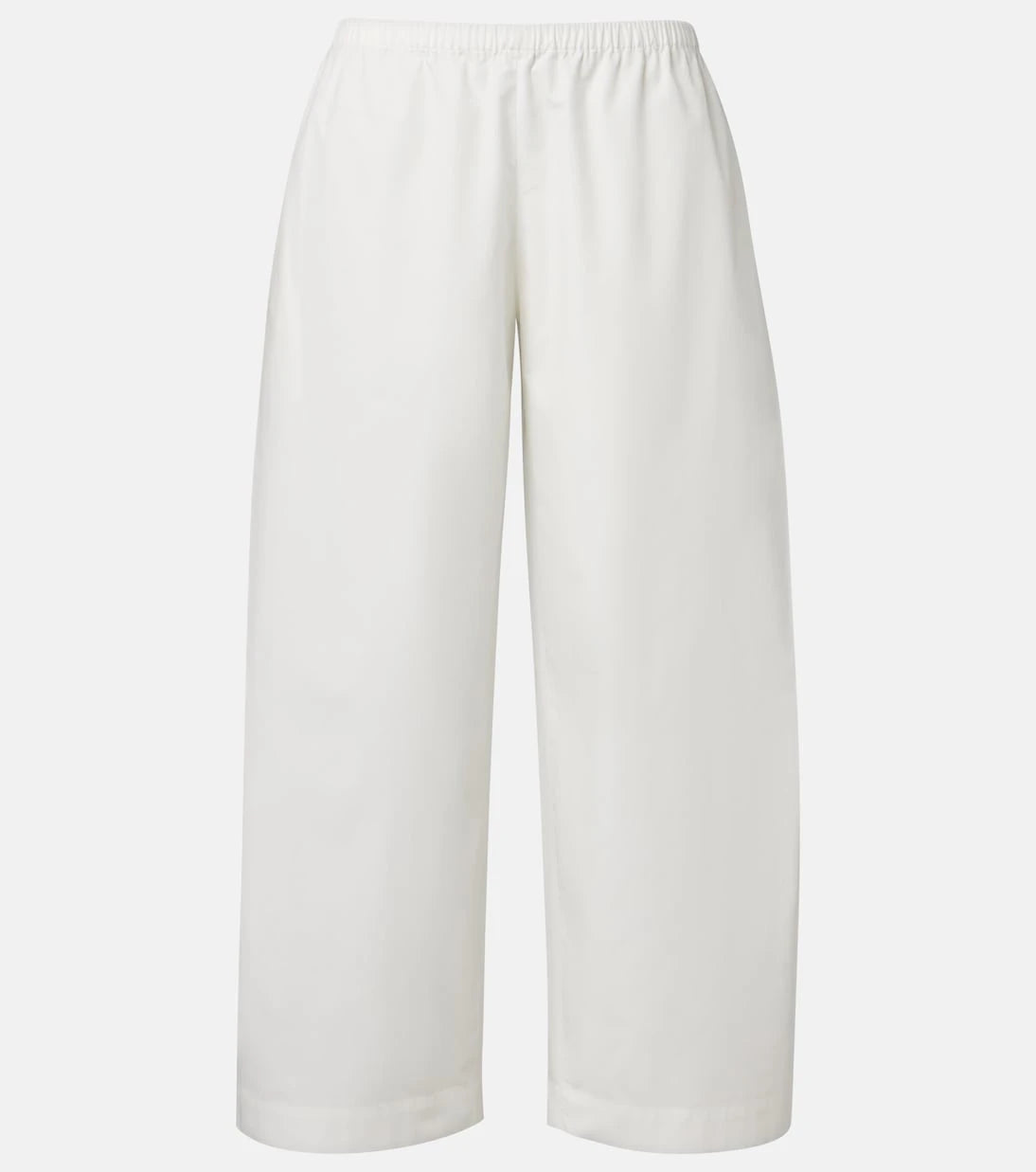 Khaite - Roma cotton poplin wide-leg pants