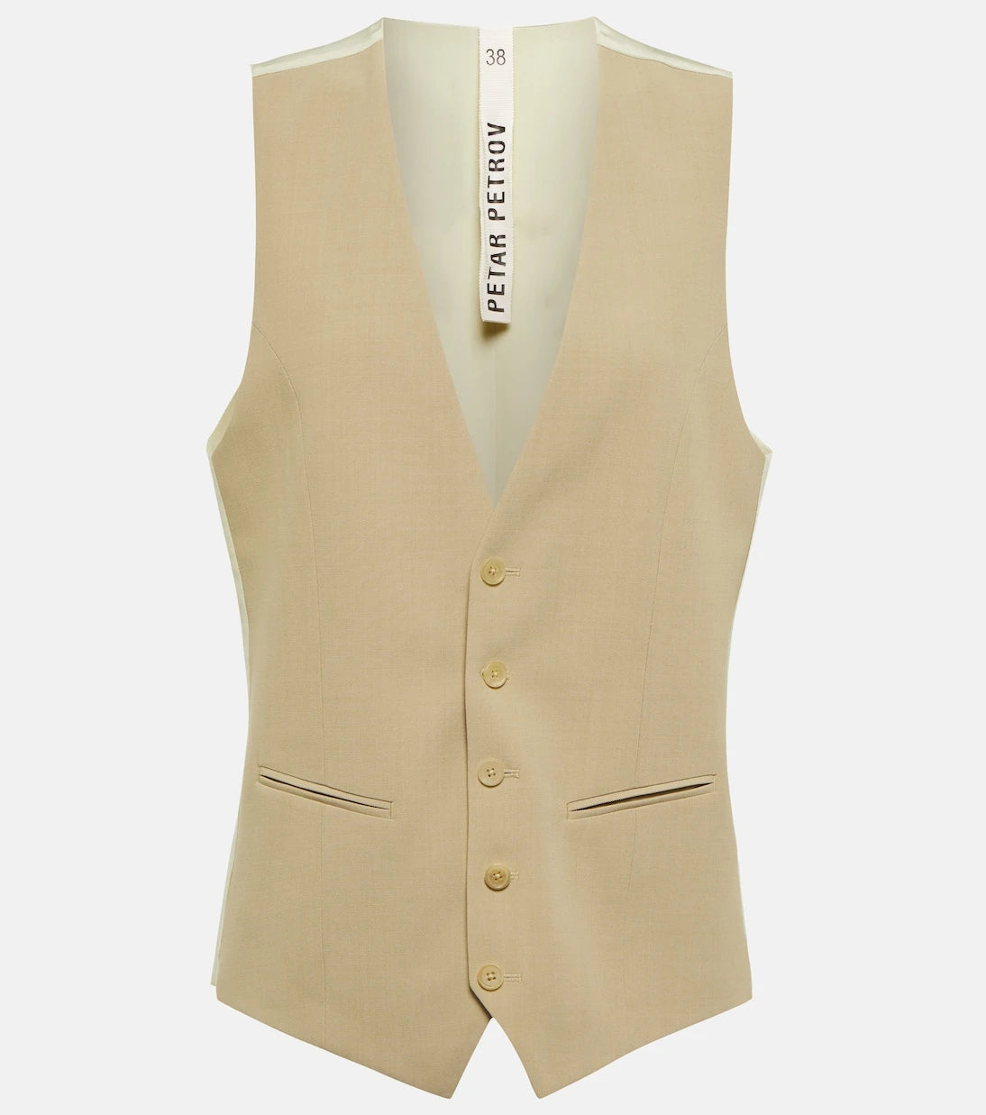 Petar Petrov - Wera wool and gabardine vest