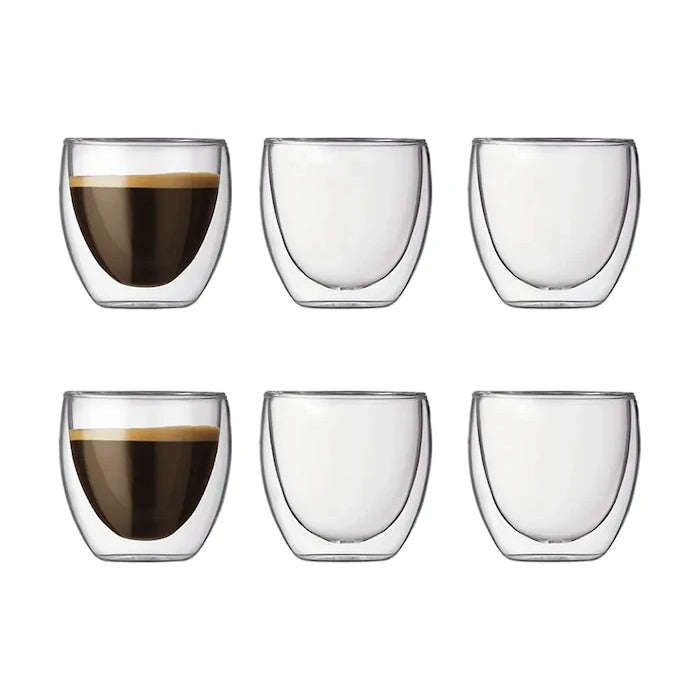 Bodum Pavina Borosilikat Cam Espresso Fincanı Seti 0,08 l
