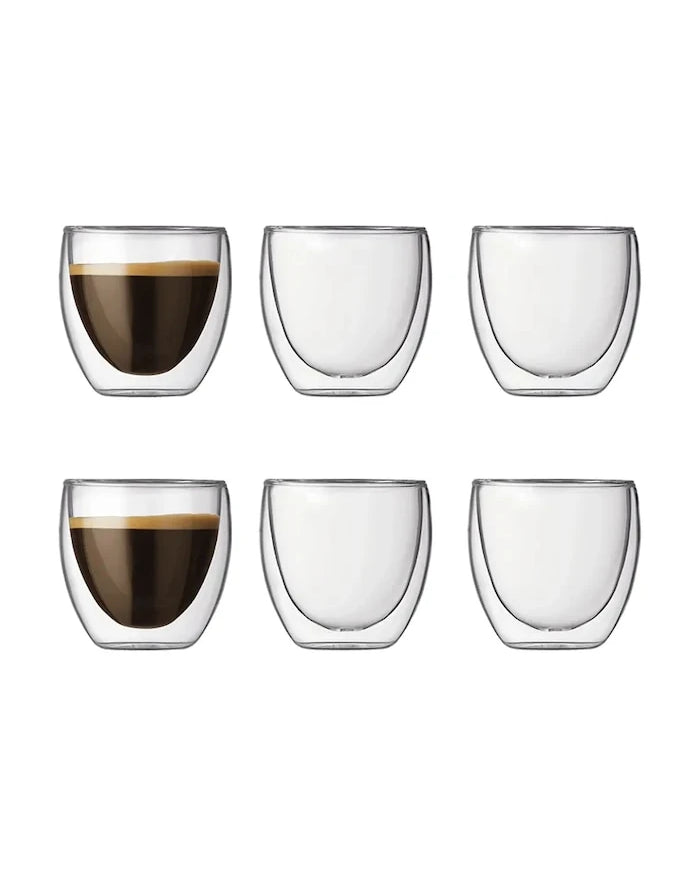 Bodum Pavina Borosilikat Cam Espresso Fincanı Seti 0,08 l