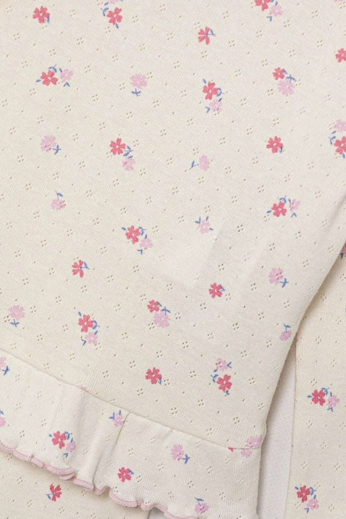 United Colors of Benetton çocuklar için pamuklu iki parçalı pijama
