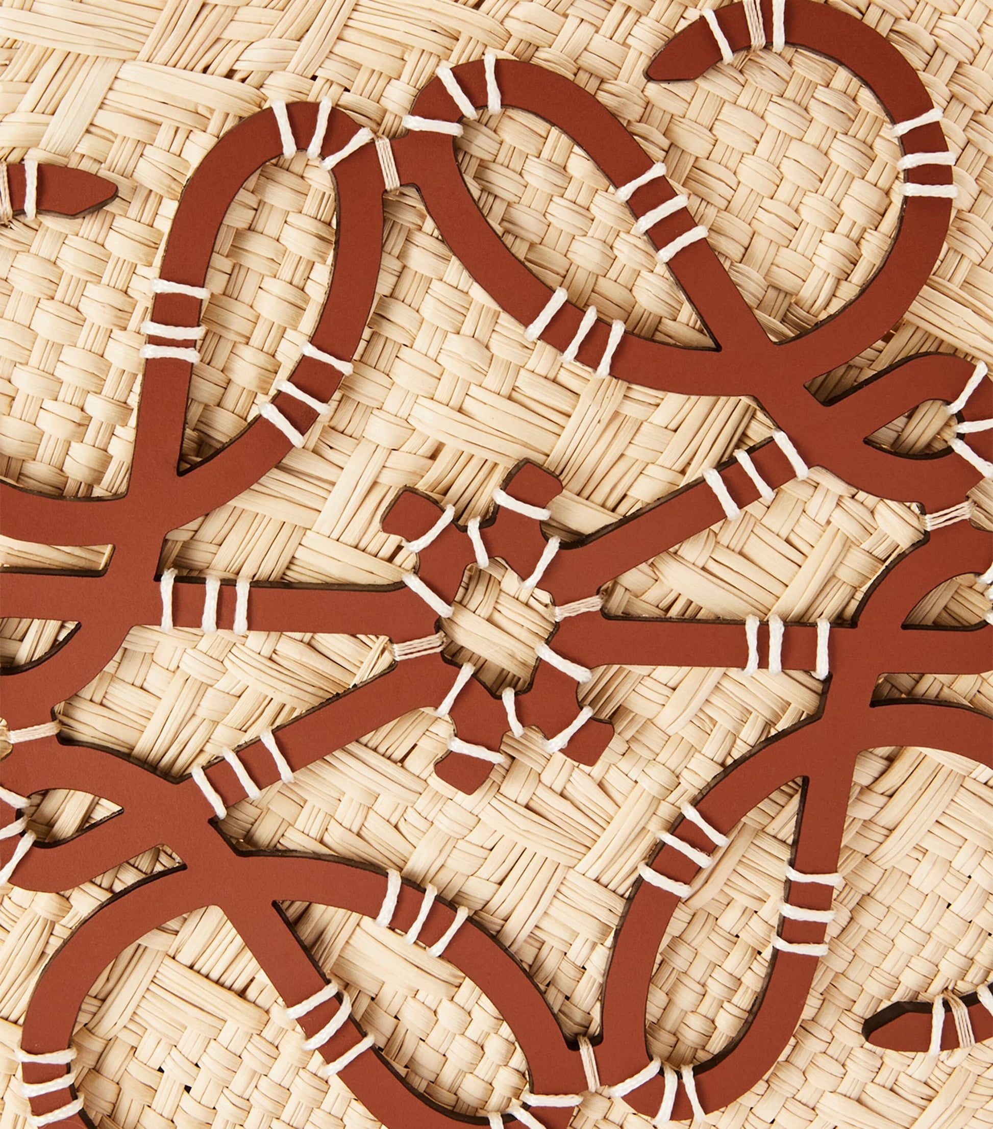 Beige x Paula’s Ibiza Anagram Basket Bag