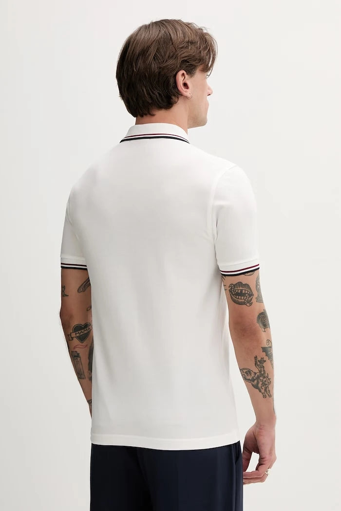 Памучна тениска с яка Fred Perry Twin Tipped Shirt