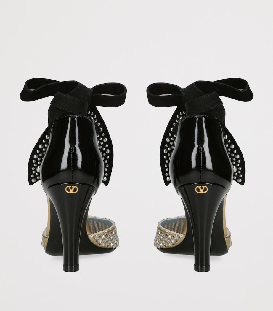 Valentino Garavani Multi Leather FolieFoliage Dorsay Pumps 85