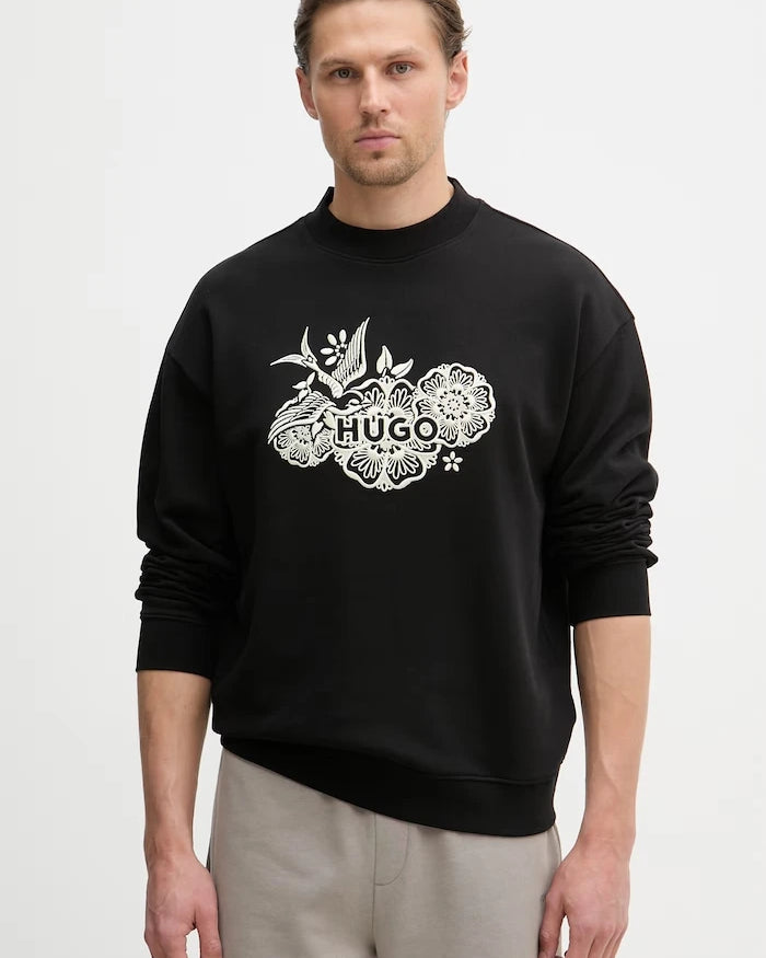 HUGO Erkek Pamuklu Sweatshirt Darony