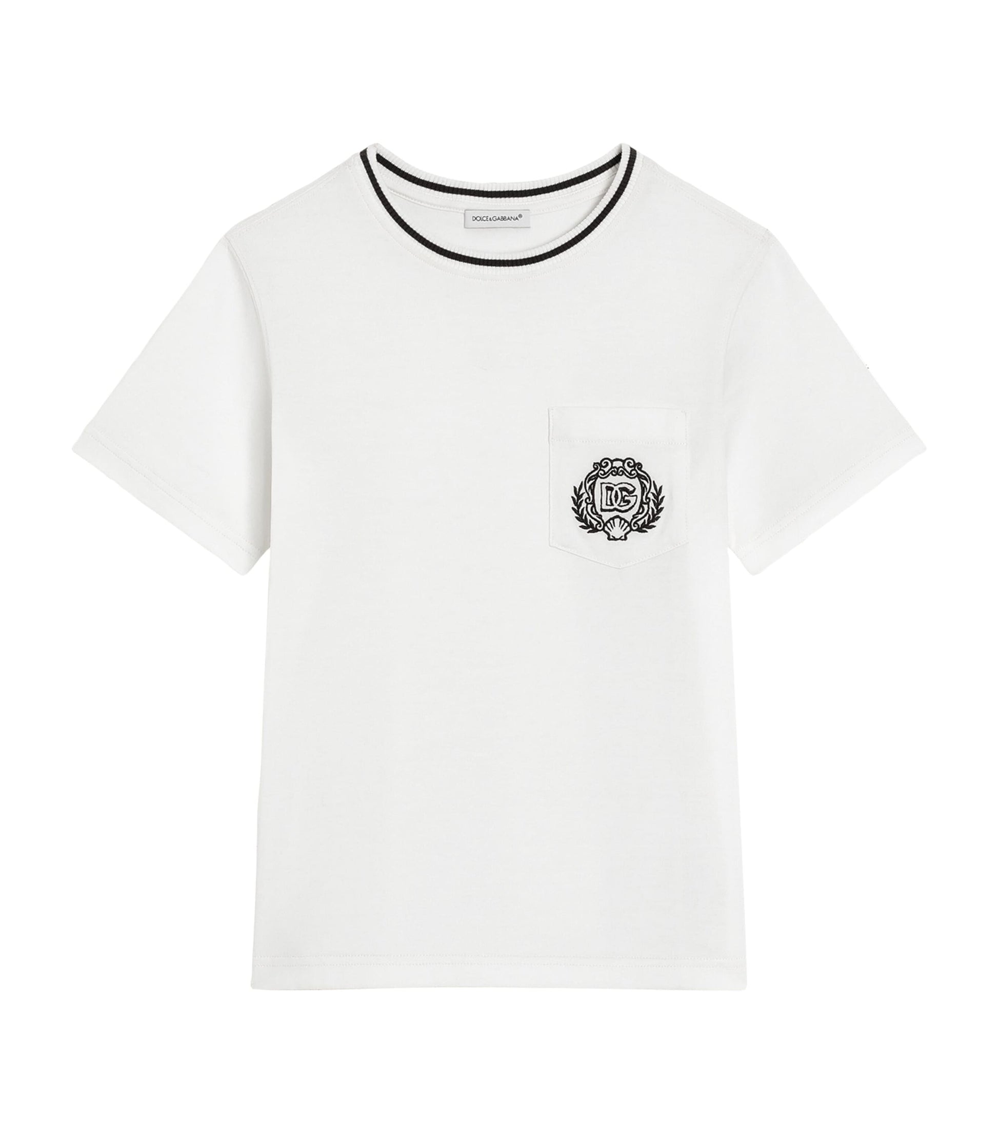 Dolce & Gabbana Kids Cotton Crest T-Shirt (8-12+ Years)