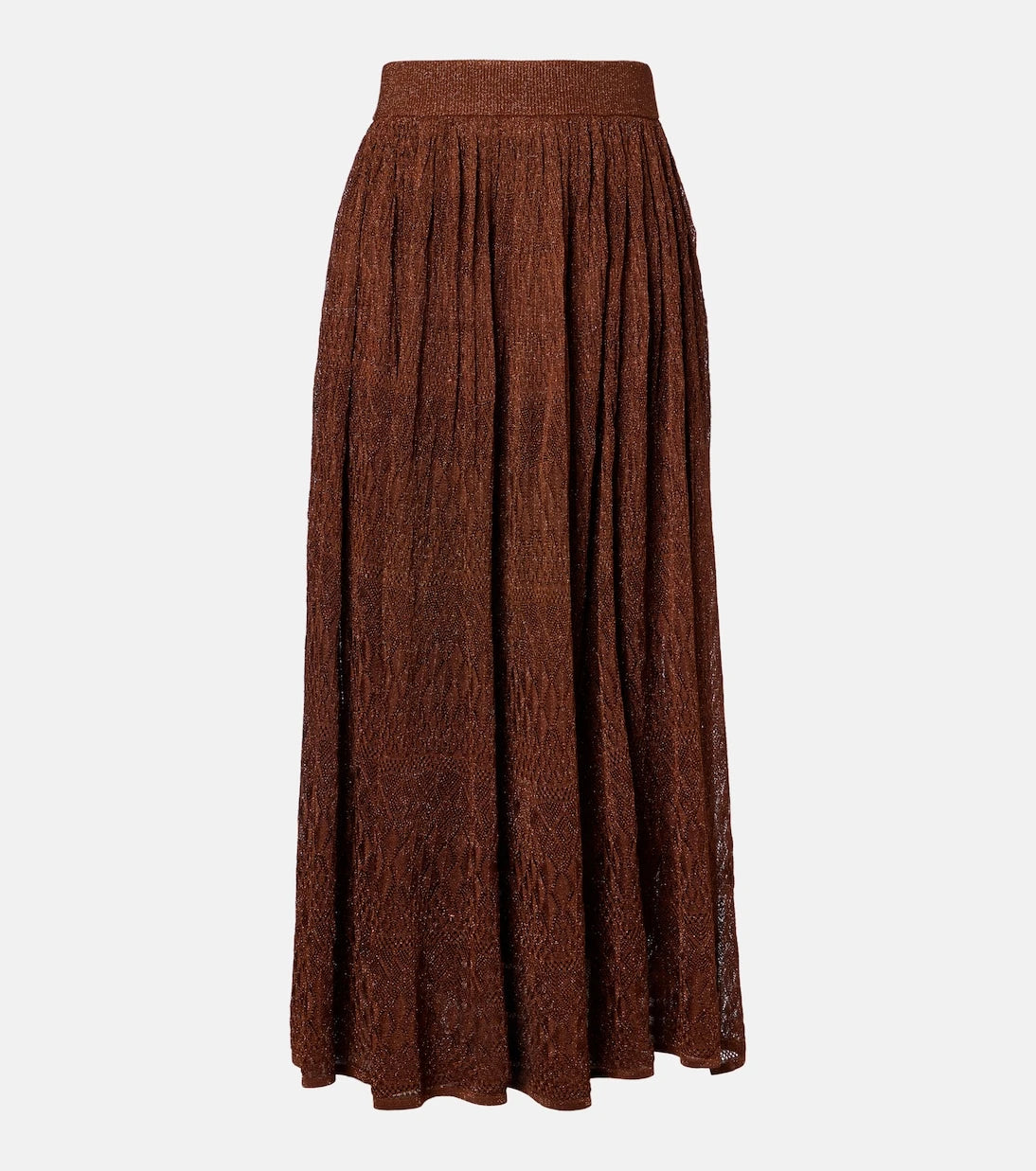 Zimmermann - Awaken lamé lace midi skirt