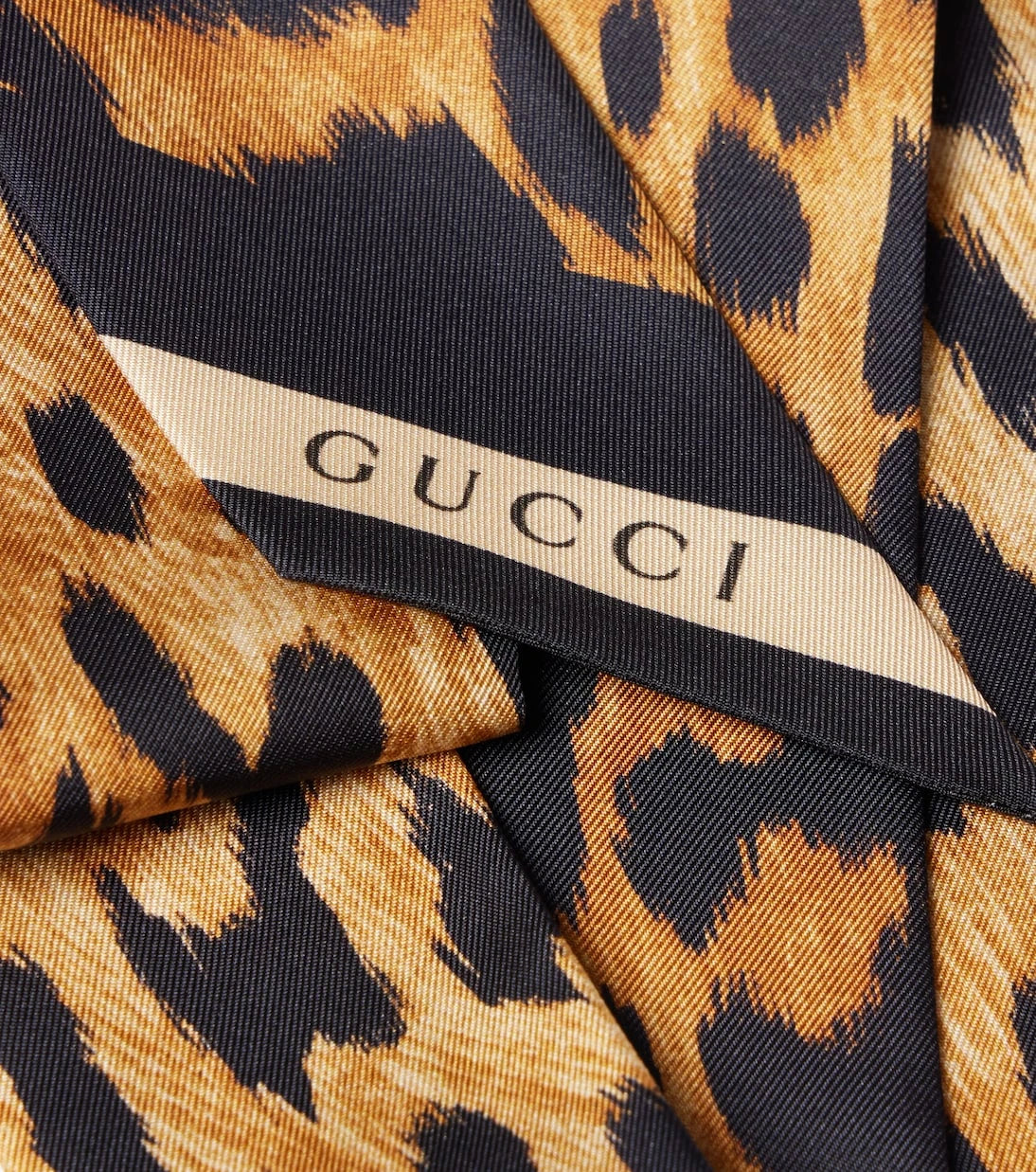 Gucci - Leopard-print silk twill scarf