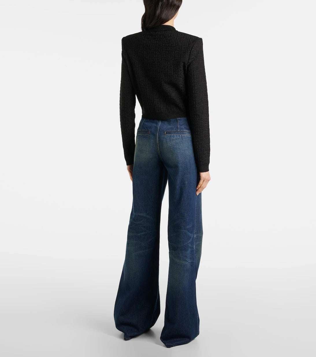 Balmain - PB Labyrinth lamé cardigan
