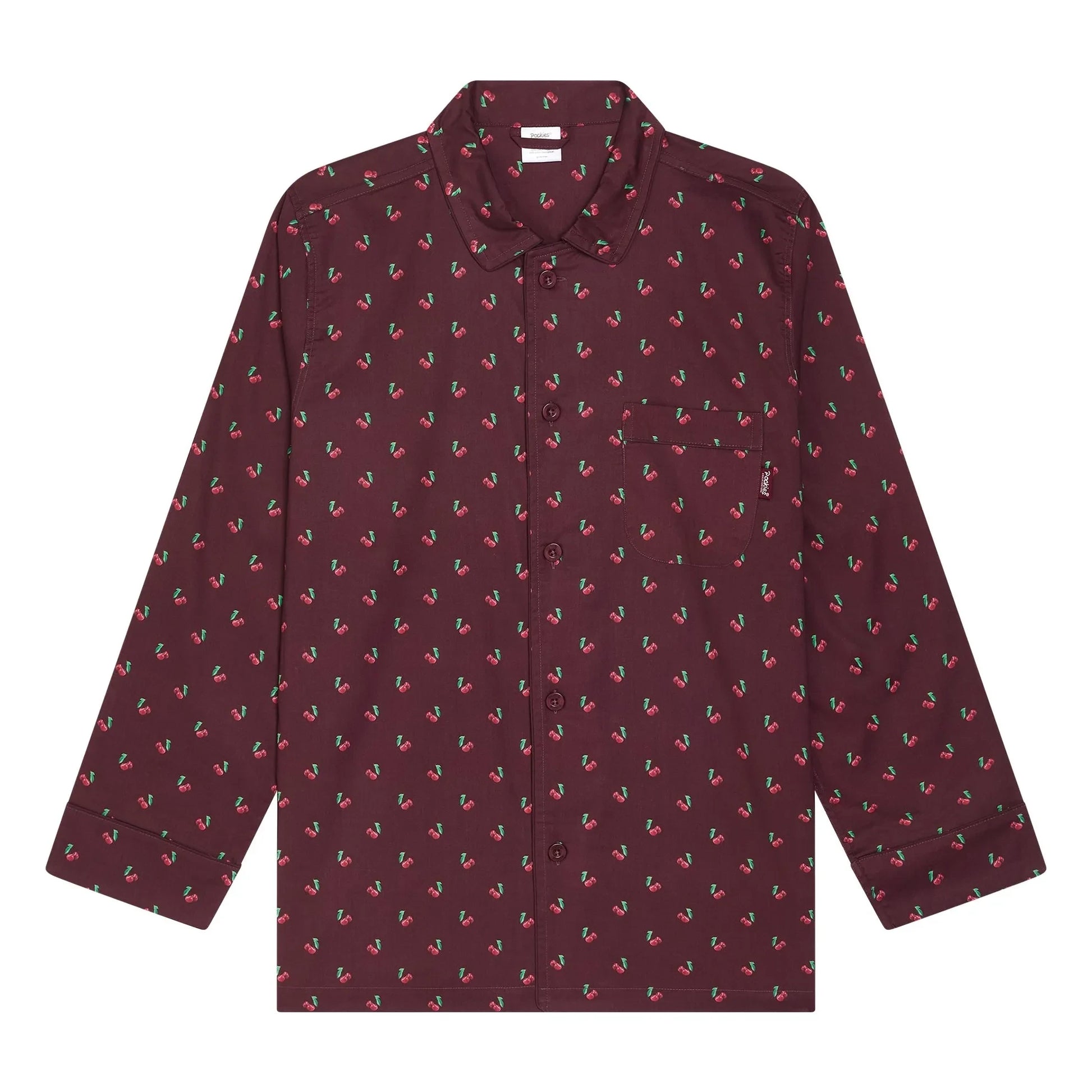 Pockies - Cherry Pyjama Shirt | Navy blue