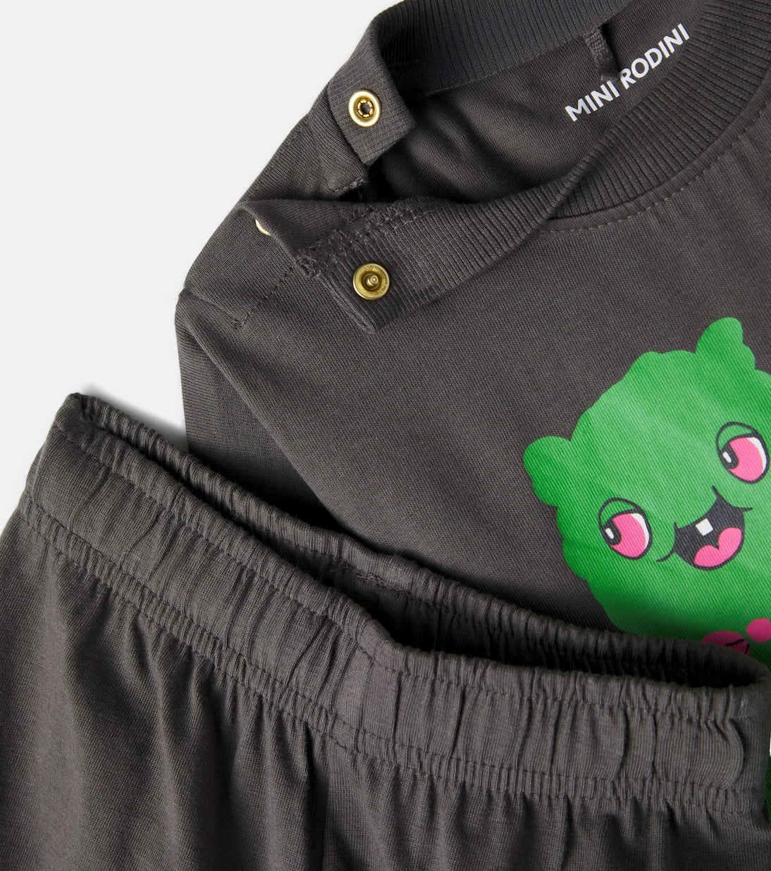 Mini Rodini - Alien cotton jersey top and sweatpants set