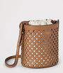 Mulberry Brown Leather Perforated Bucket Bag