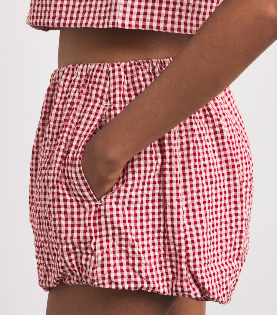Gingham Aurelia Shorts RED GINGHAM