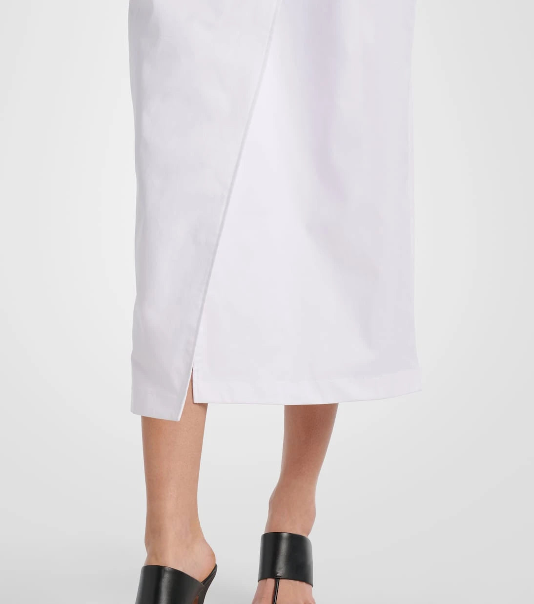 Max Mara - Cotton-blend twill wrap dress