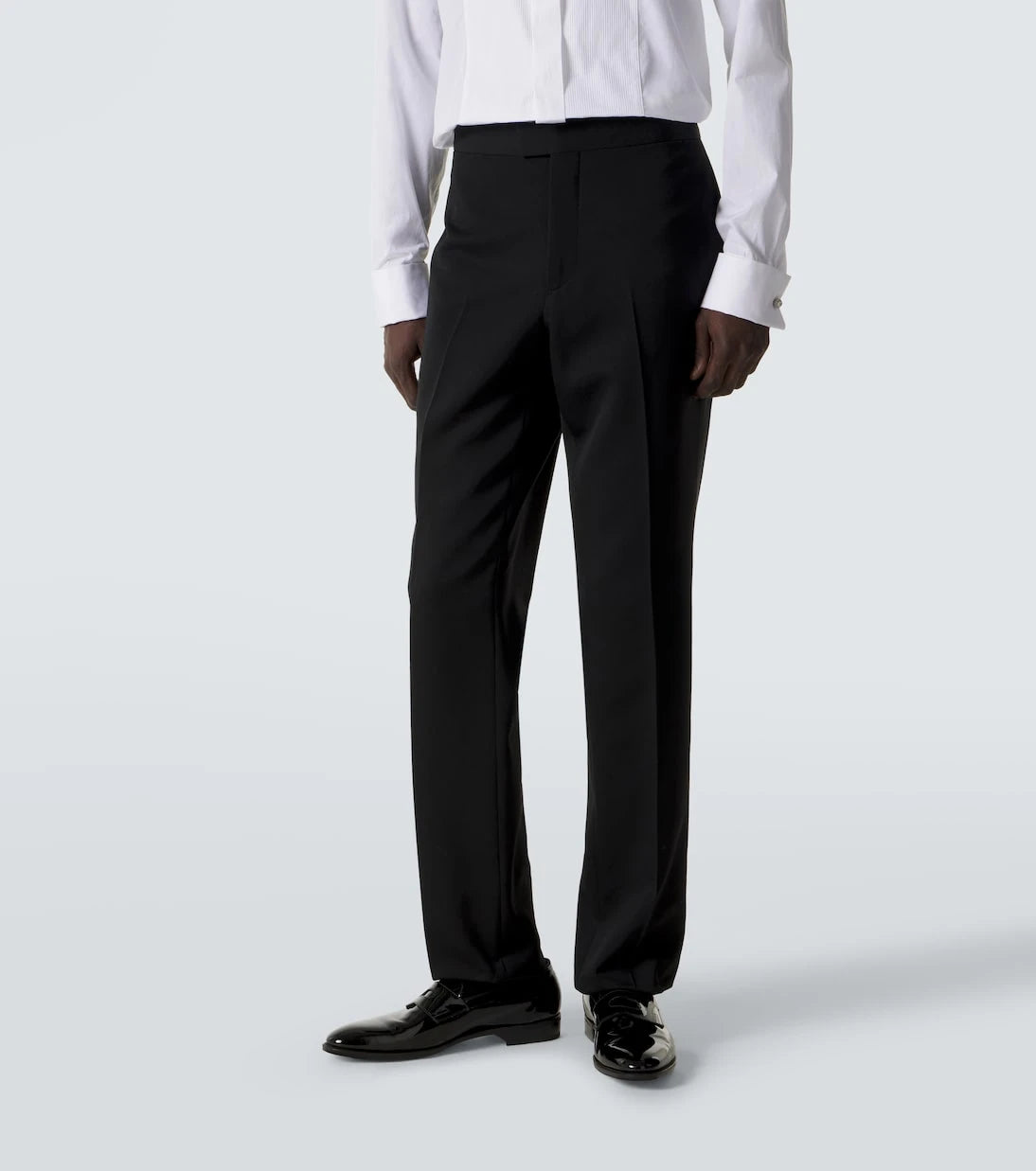 Burberry - Wool grain de poudre tuxedo pants