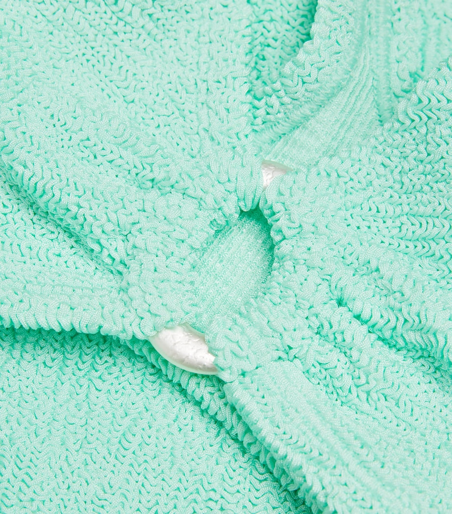 Hunza G Blue Nadine Pearl Hoop Bikini