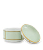 GINORI 1735 Porcelain Colonna Diva Verde Lidded Sugar Pot (10cm)