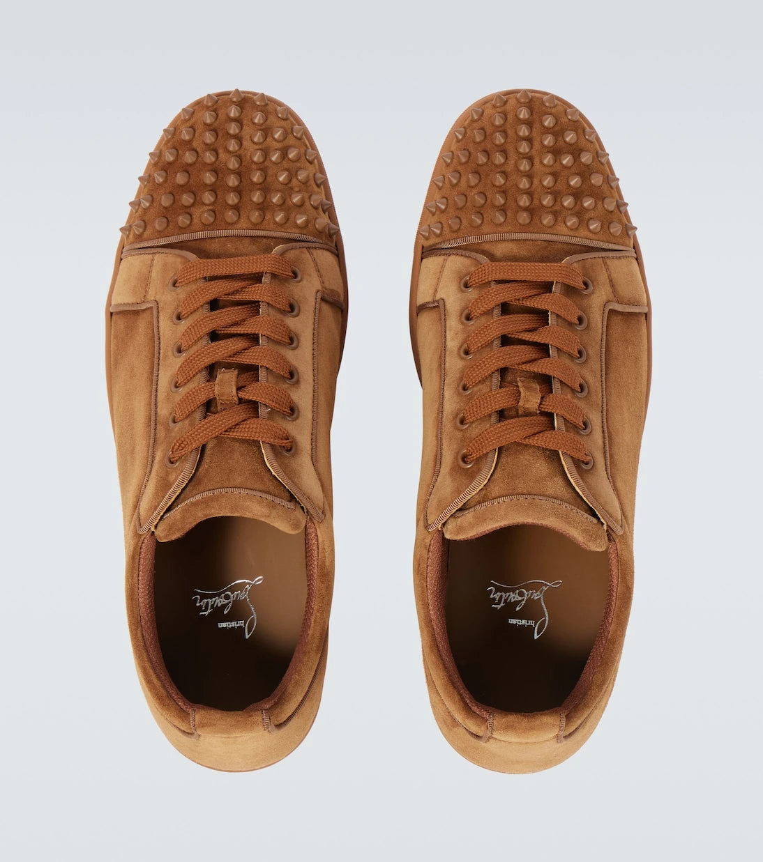 Christian Louboutin - Louis Junior Spikes suede sneakers