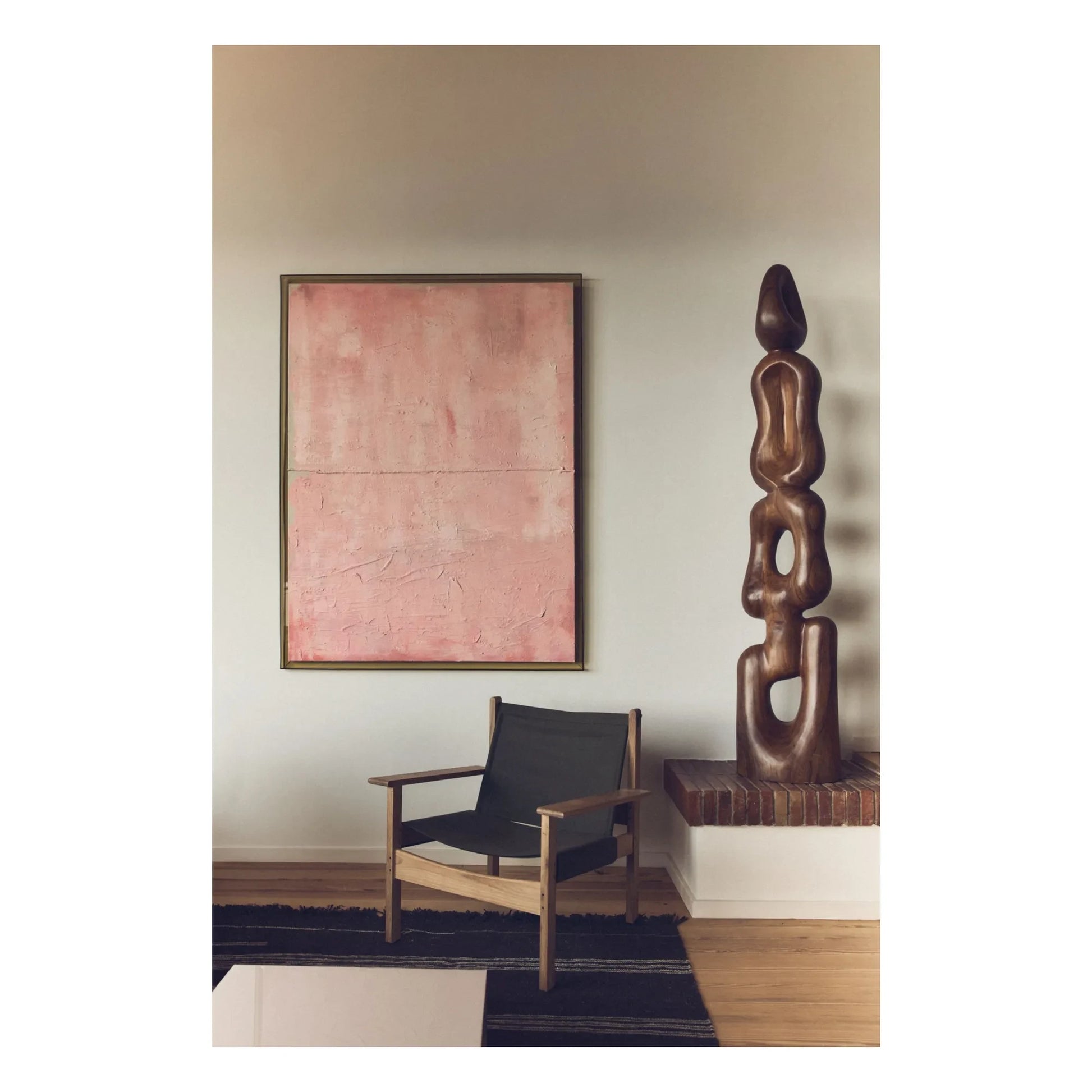 HKliving - Abstract painting Thousand Layers | Pink