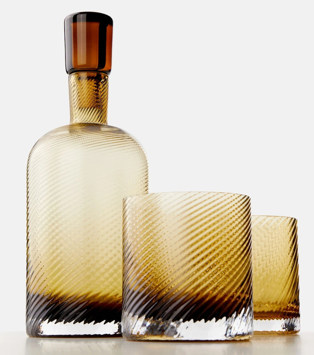 NasonMoretti - Borealis glass bottle and tumblers set