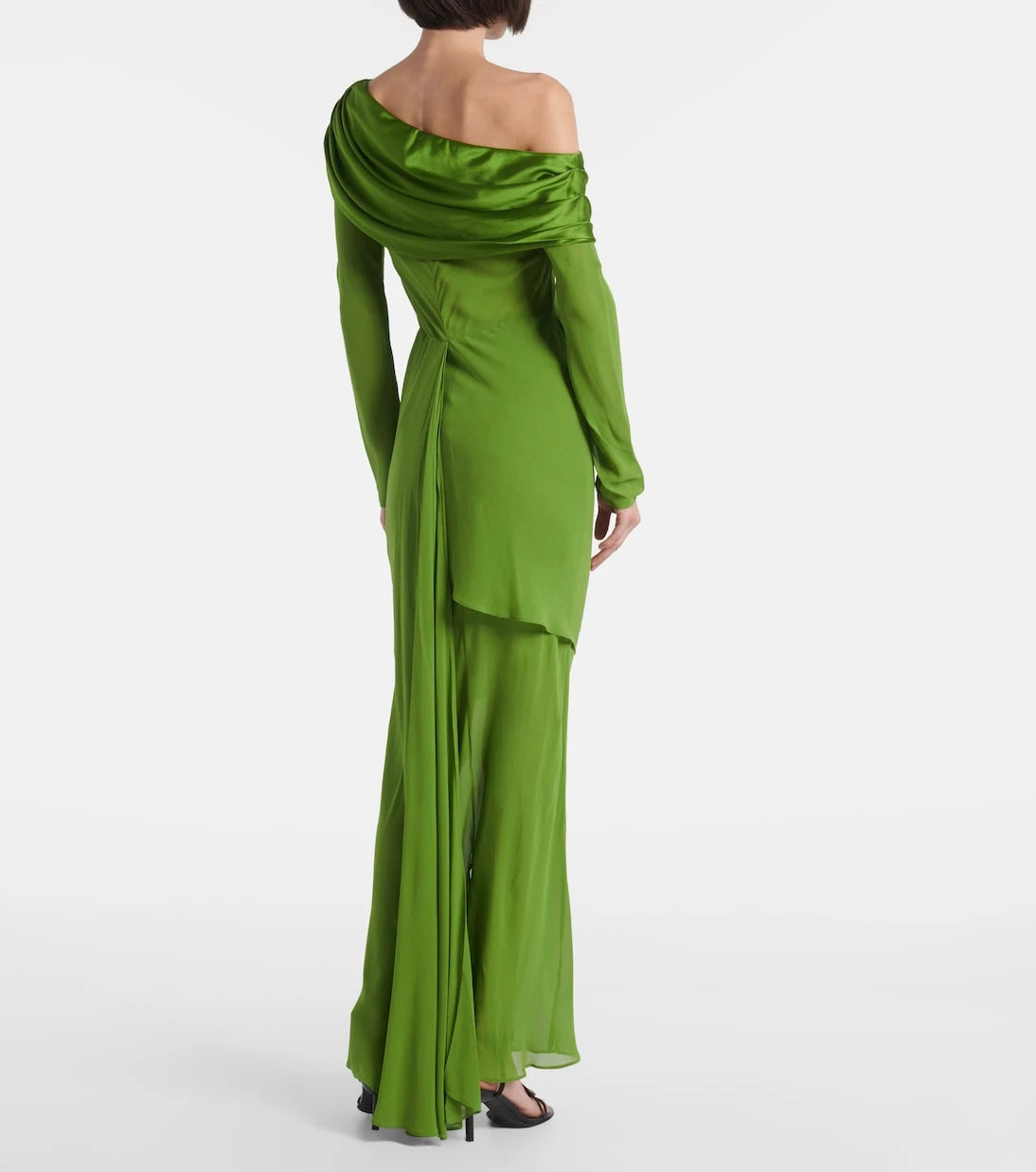 Christopher Esber - Draped sheer silk georgette gown