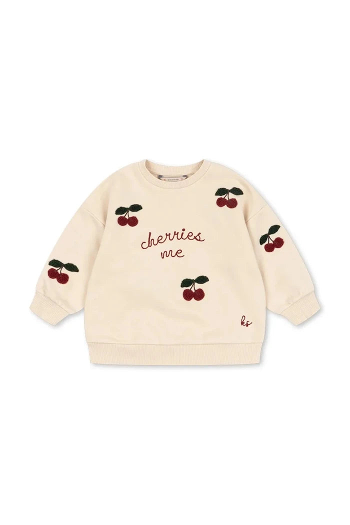 Konges Sløjd çocuk pamuklu LOU SWEAT SHIRT OCS sweatshirt