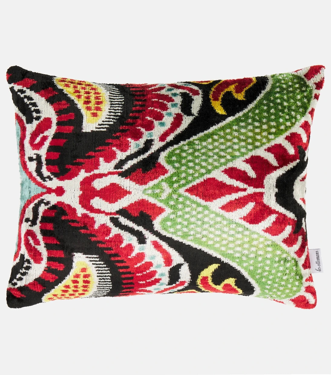 Les-Ottomans - Printed silk and cotton velvet cushion