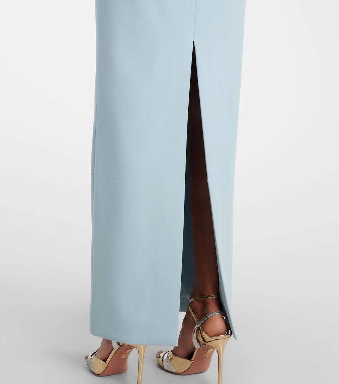 Solace London - Kori satin-trimmed gown