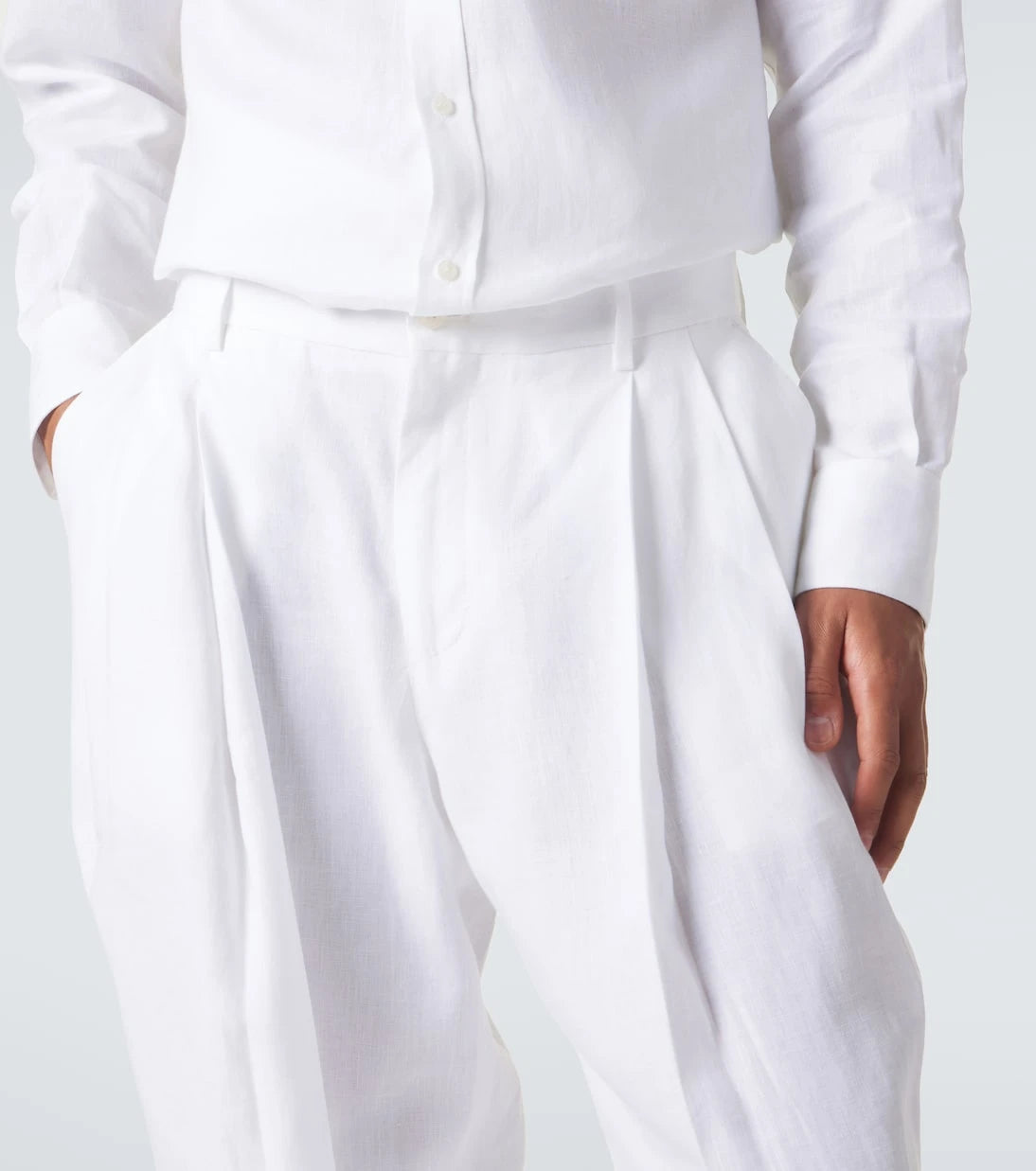 Dolce&Gabbana - Linen tapered pants