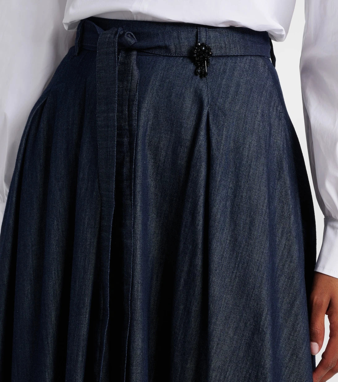 'S Max Mara - Amanda chambray maxi skirt