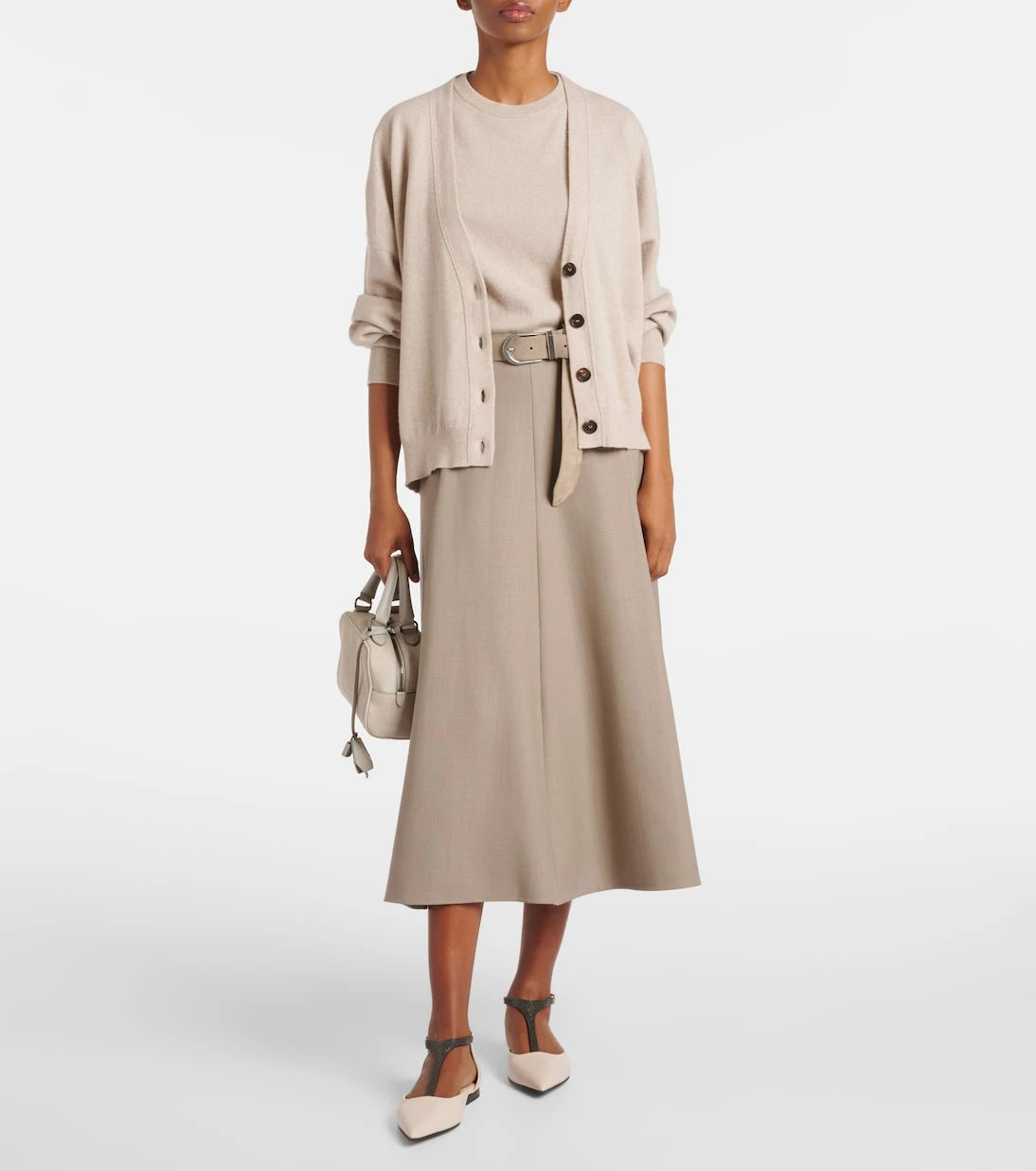 Brunello Cucinelli - Monili leather flats