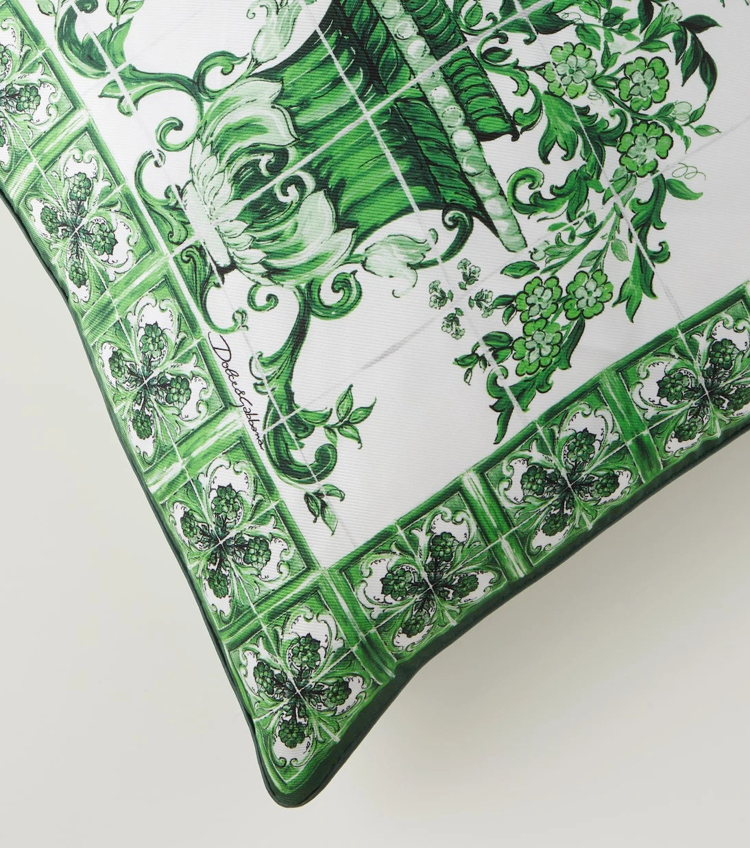 Dolce&Gabbana Casa - Small printed silk twill cushion