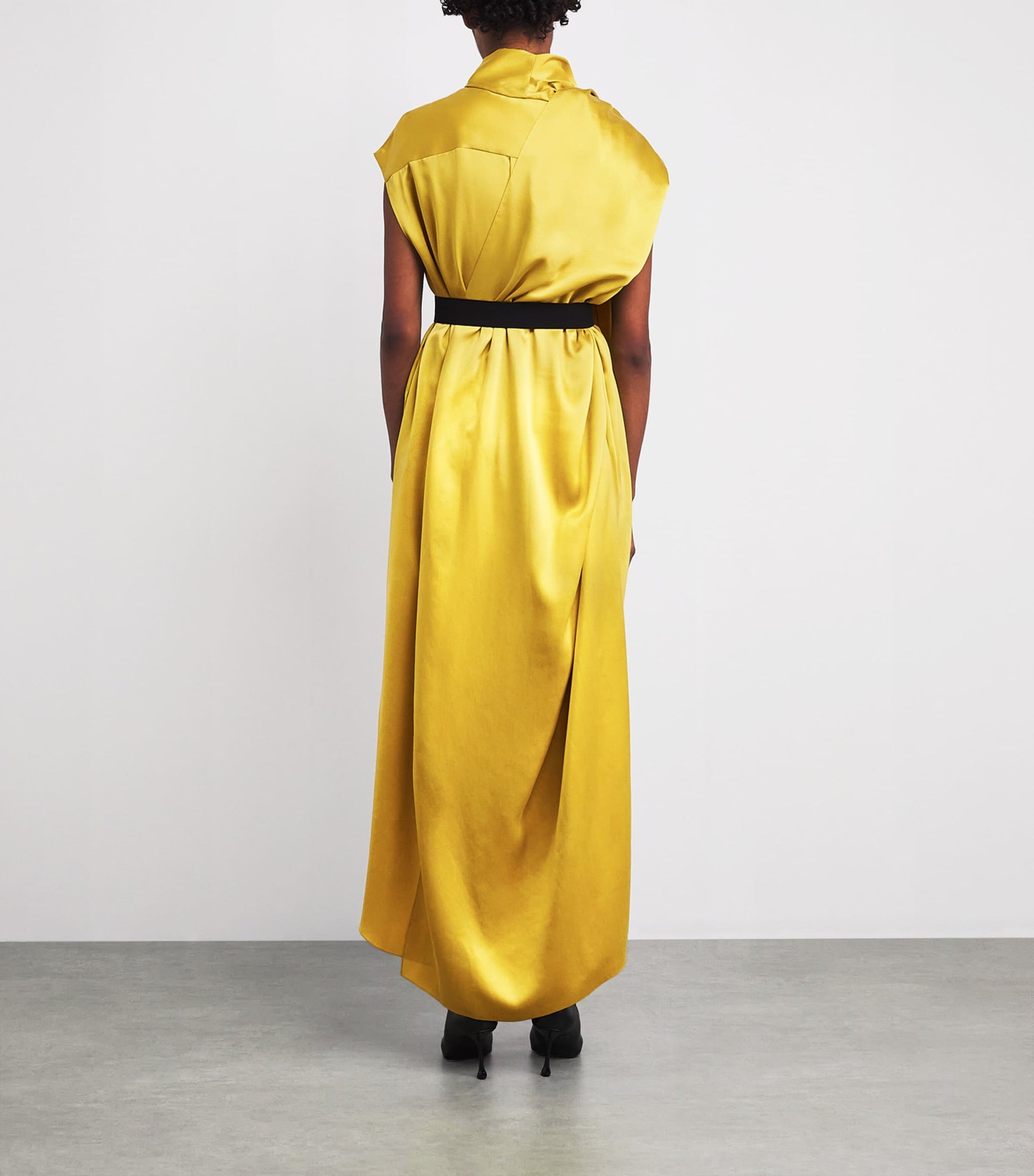 Silk Lysar Midi Dress BRIGHT ZINNIA