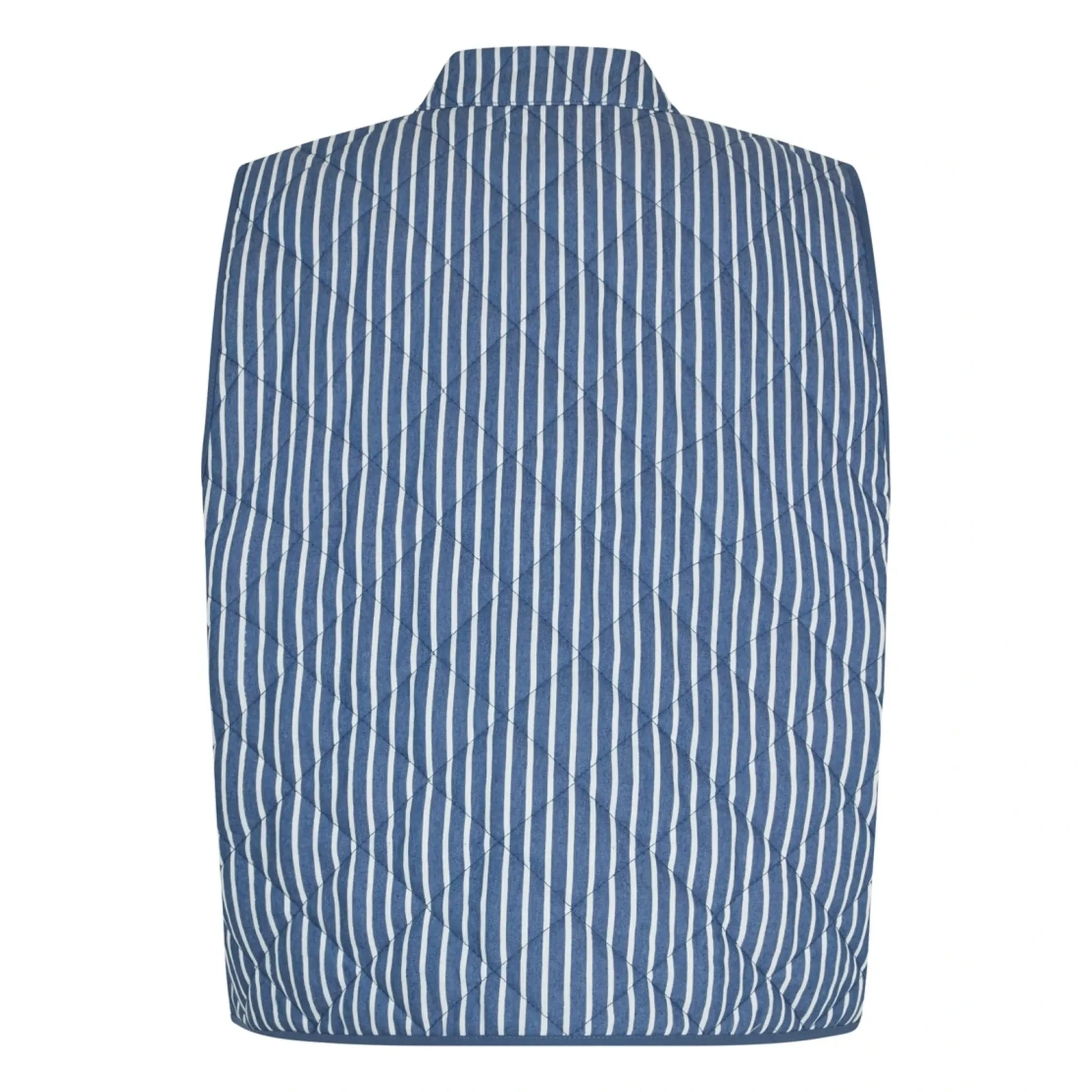 Lollys Laundry - Cairo Stripes Sleeveless Jacket | Blue