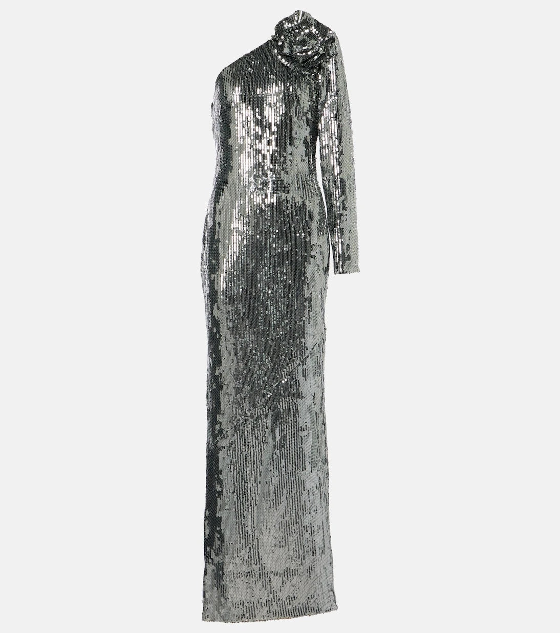 Roland Mouret - Floral-appliqué sequined gown