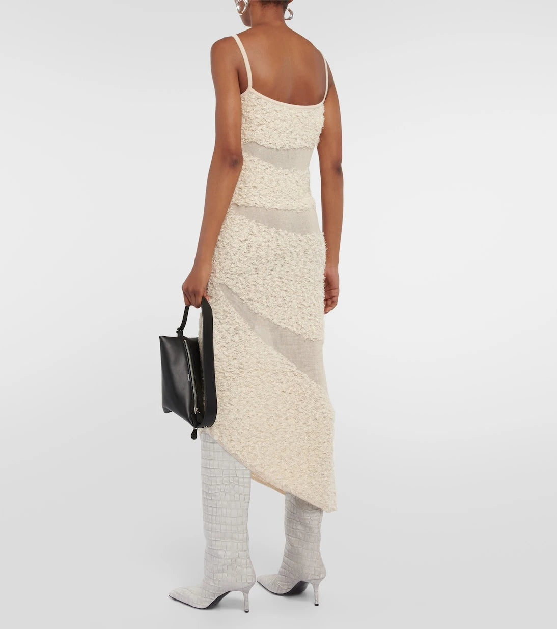 Dion Lee - Paneled linen-blend gown