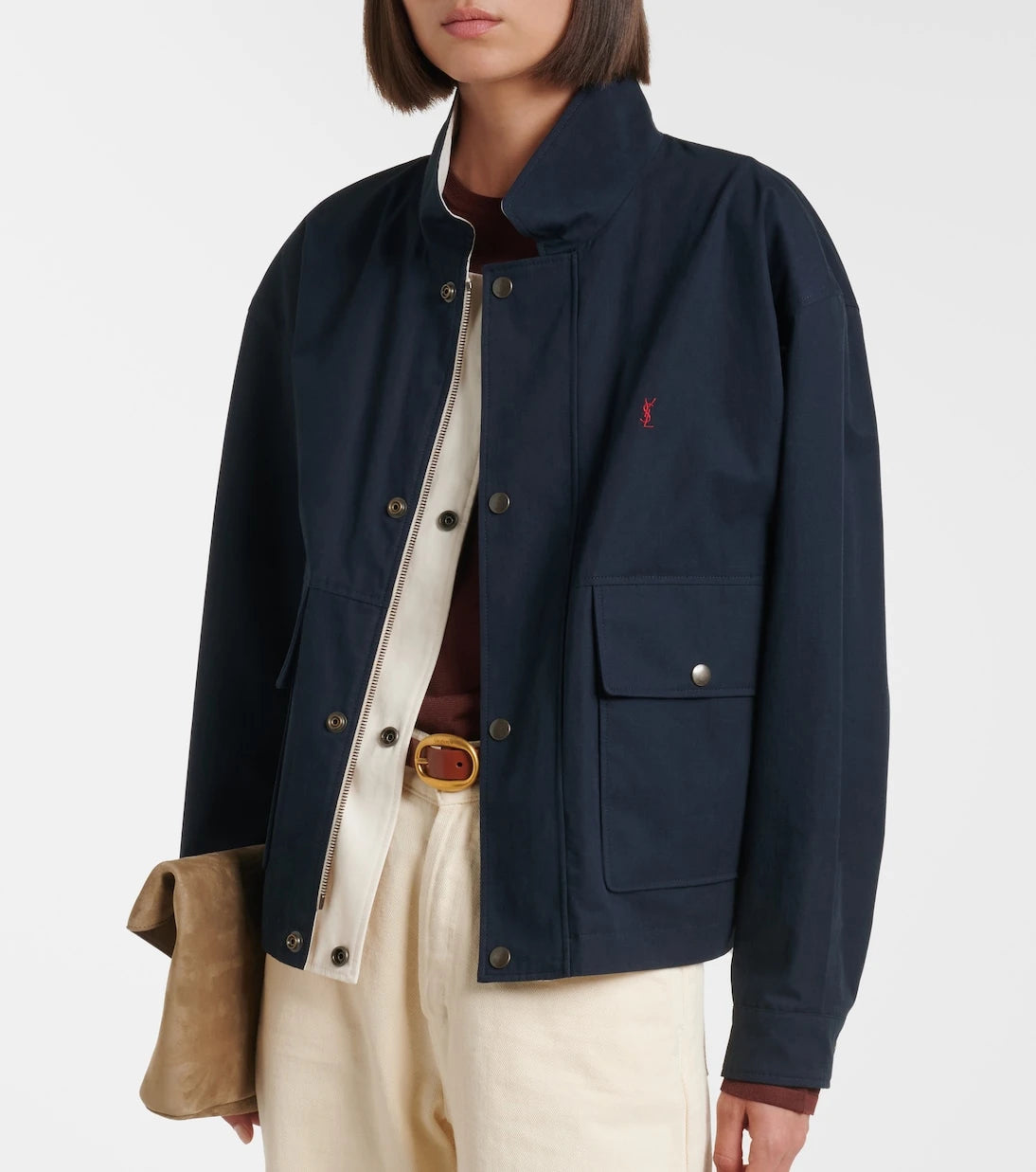 Saint Laurent - Reversible cotton blouson jacket