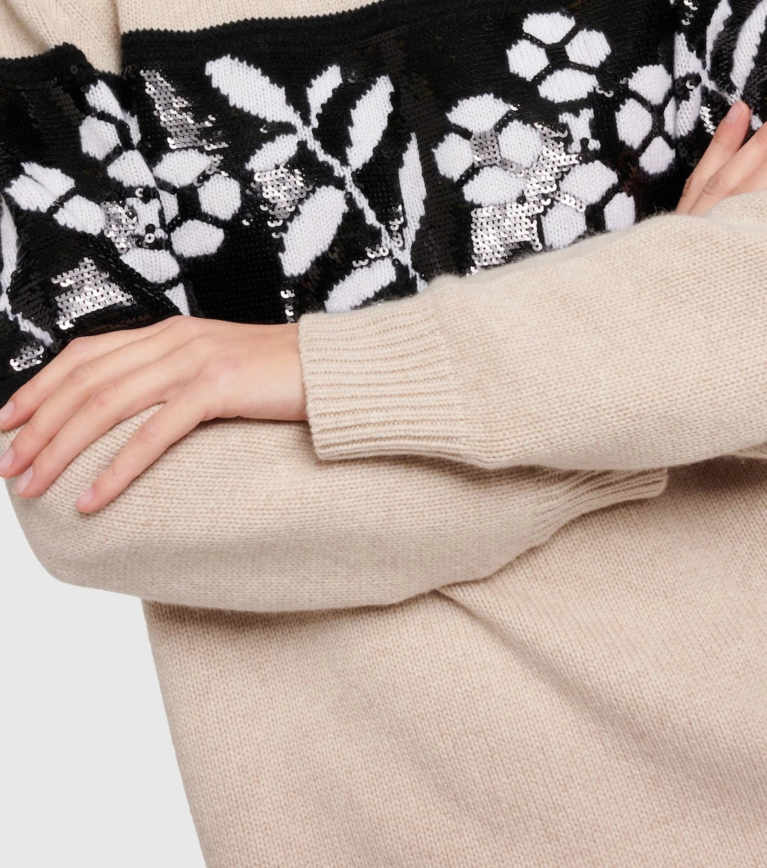 Max Mara - Jacquard wool and cashmere sweater