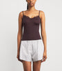 Burgundy Sheer Modal Lace Camisole